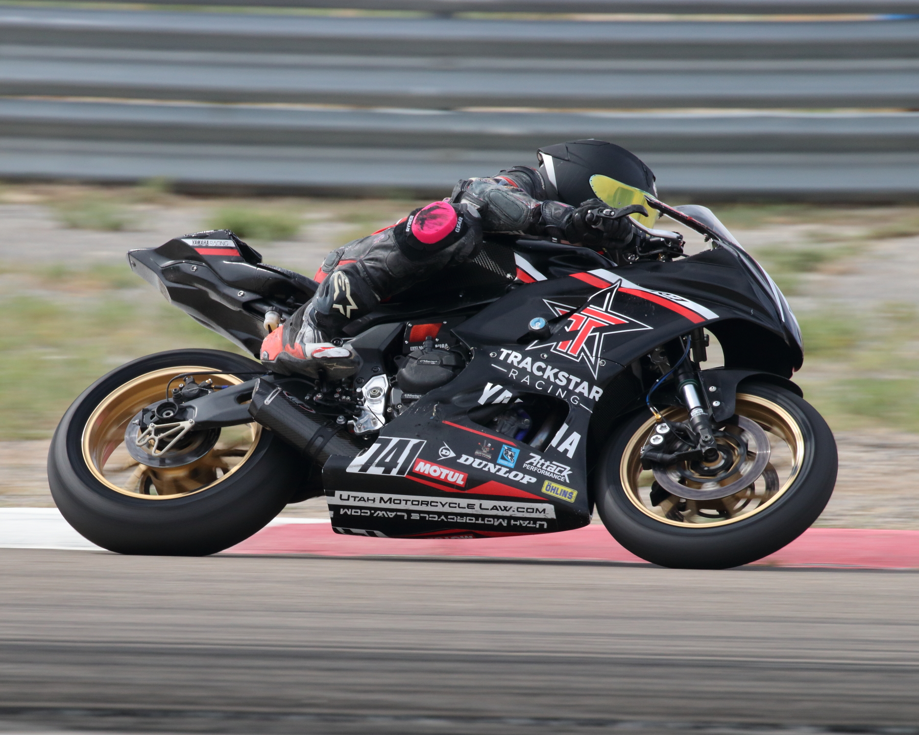 Dan Christiani racing on track