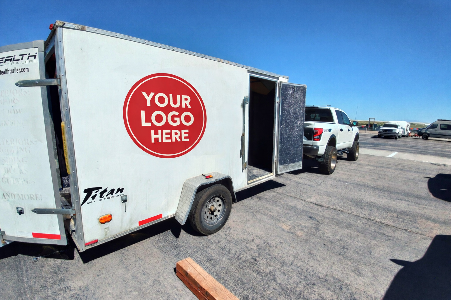 Logo placement on trailer